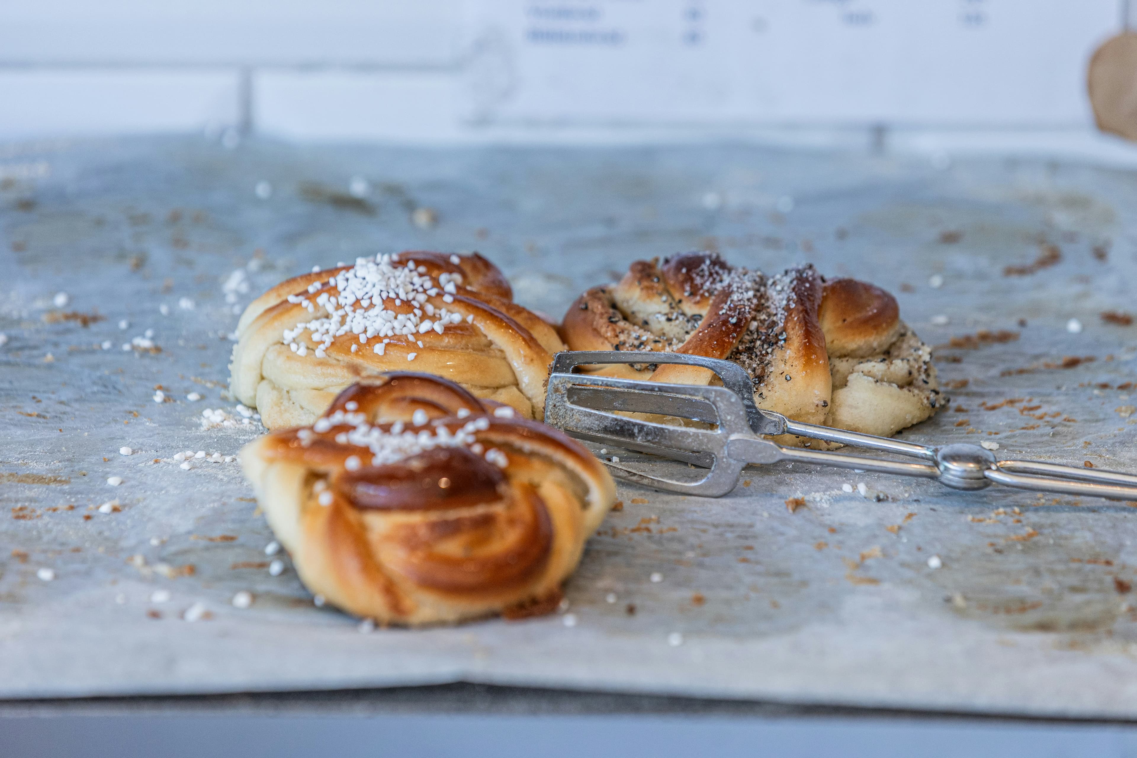 Swedish cardamom knots